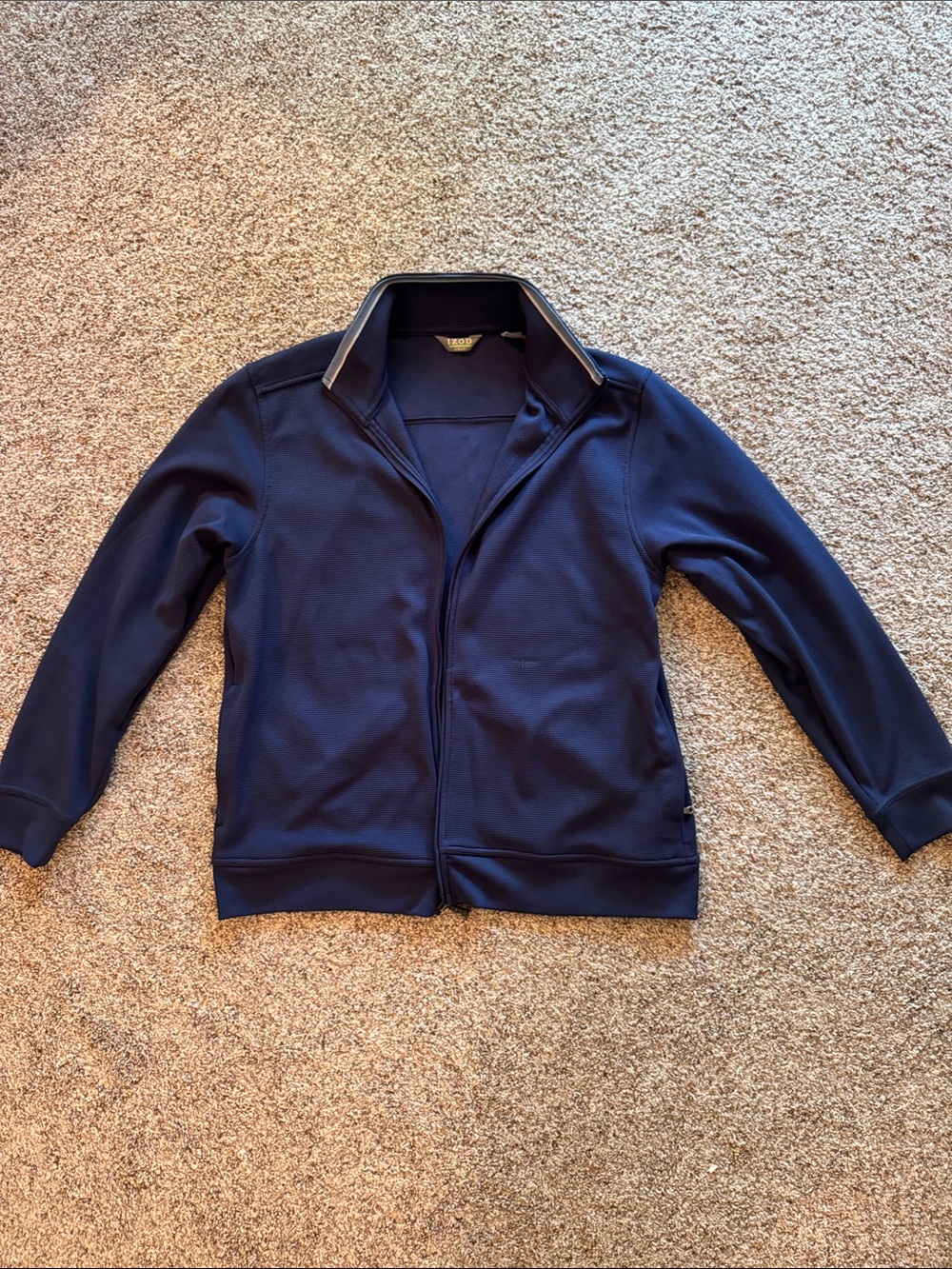 Izod Navy Full-Zip Golf Jacket